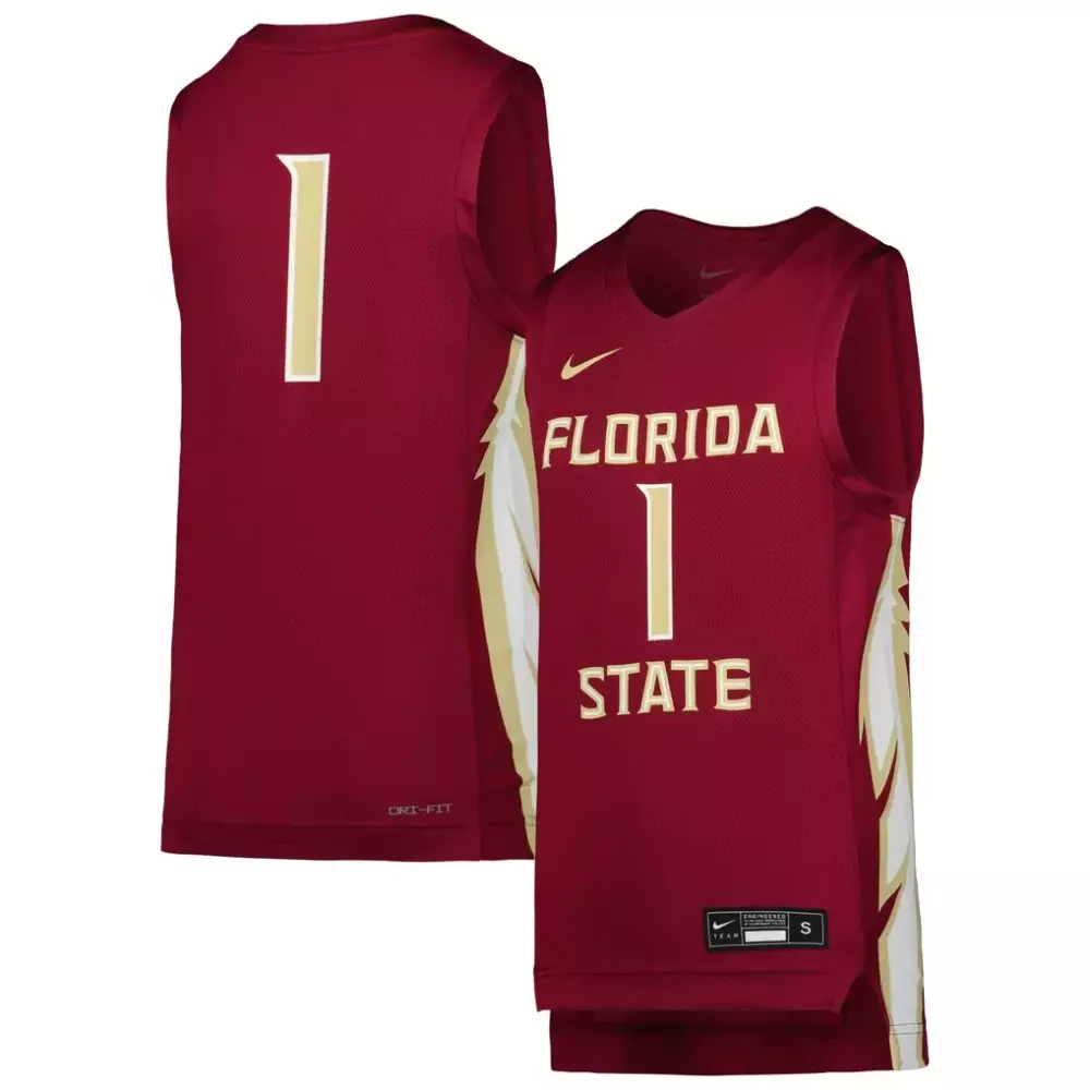 florida state seminoles nike custom football game jersey garnet