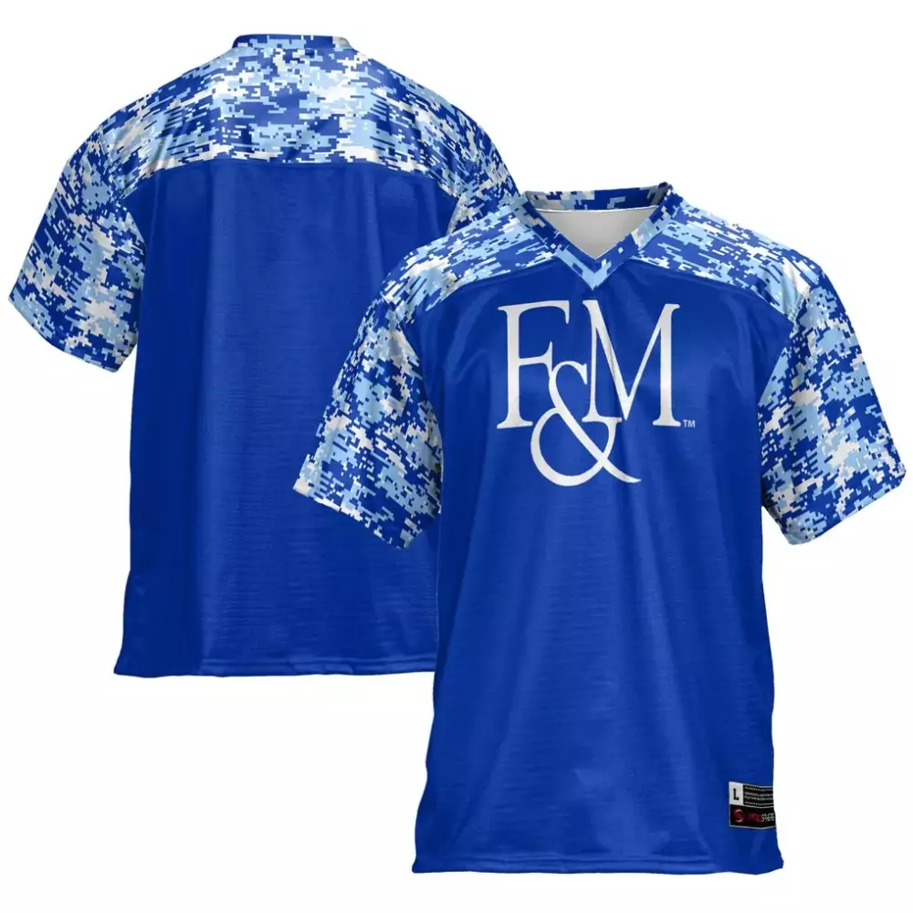 franklin marshall diplomats gameday greats football jersey blue