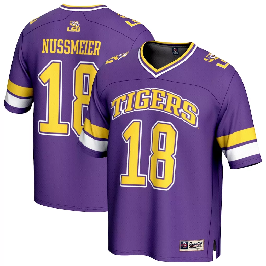 1 lsu tigers nike youth untouchable football jersey white