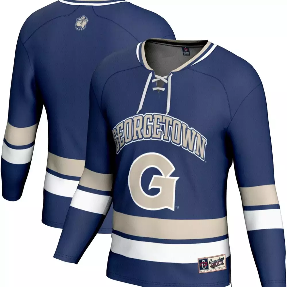 georgetown hoyas gameday greats spirit hockey jersey navy