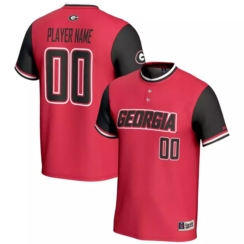 Georgia Bulldogs Gameday Greats Unisex NIL Pick a Player Lightweight Softball Jersey | Red | Fan Gear for Men, Women & Youth