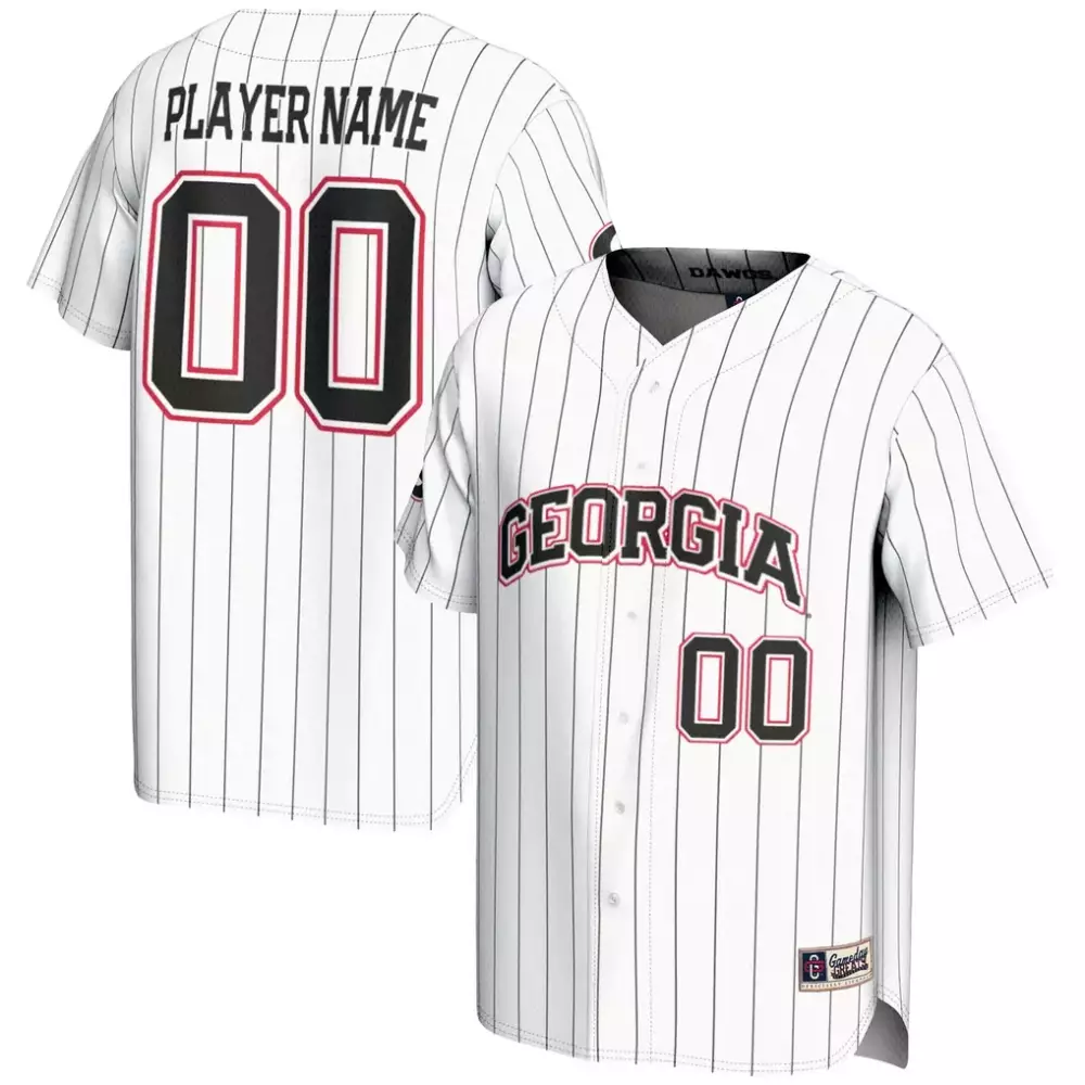 Georgia Bulldogs Gameday Greats Youth NIL Pick a Player Lightweight Baseball Jersey | White | Fan Gear for Kids | For Men, Women & Youth