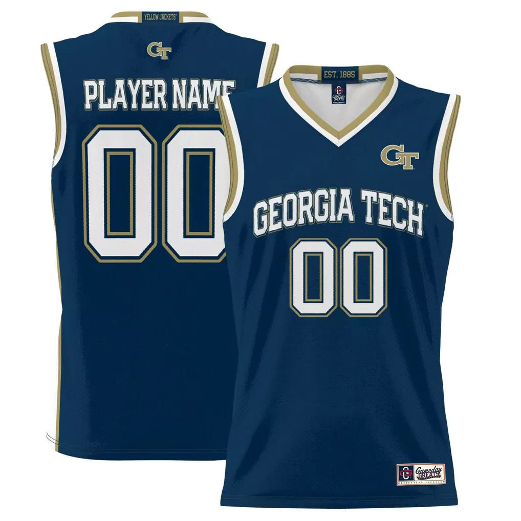 georgia tech yellow jackets gameday greats youth nil pick a player lightweight softball jersey white