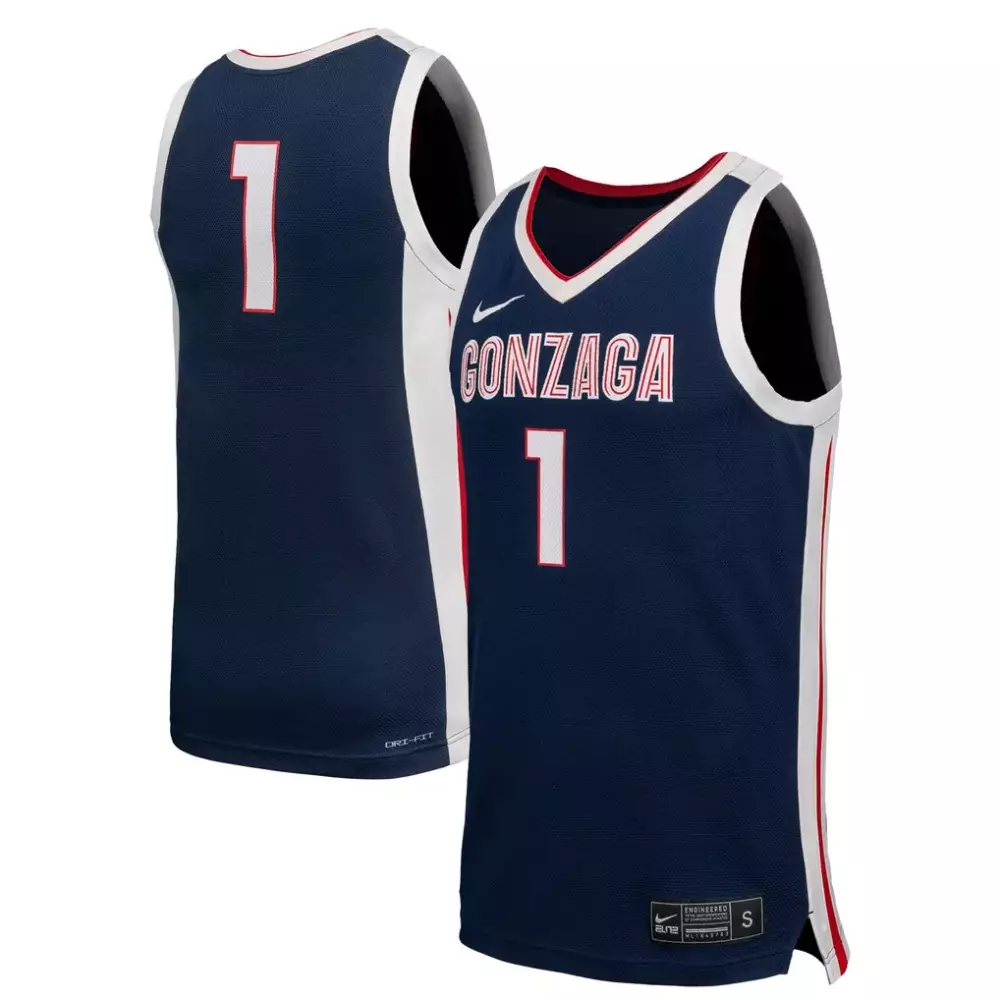gonzaga bulldogs nike replica baseball jersey light blue