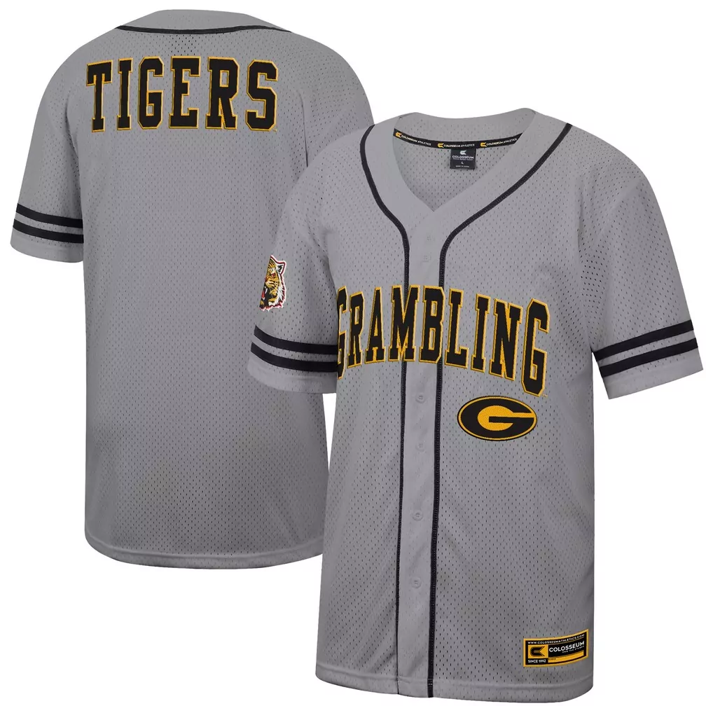 grambling tigers adidas replica baseball jersey white
