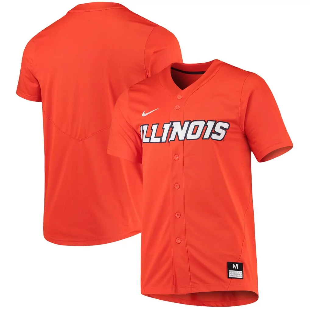 illinois fighting illini nike custom football game jersey navy