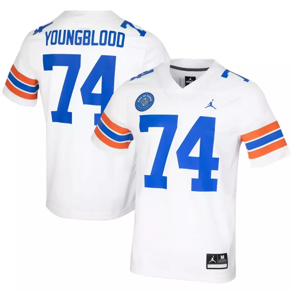 Jack Youngblood Florida Gators Jordan Brand Ring of Honor Untouchable Replica Jersey | White | Fan Gear for Game Day | For Men, Women & Youth