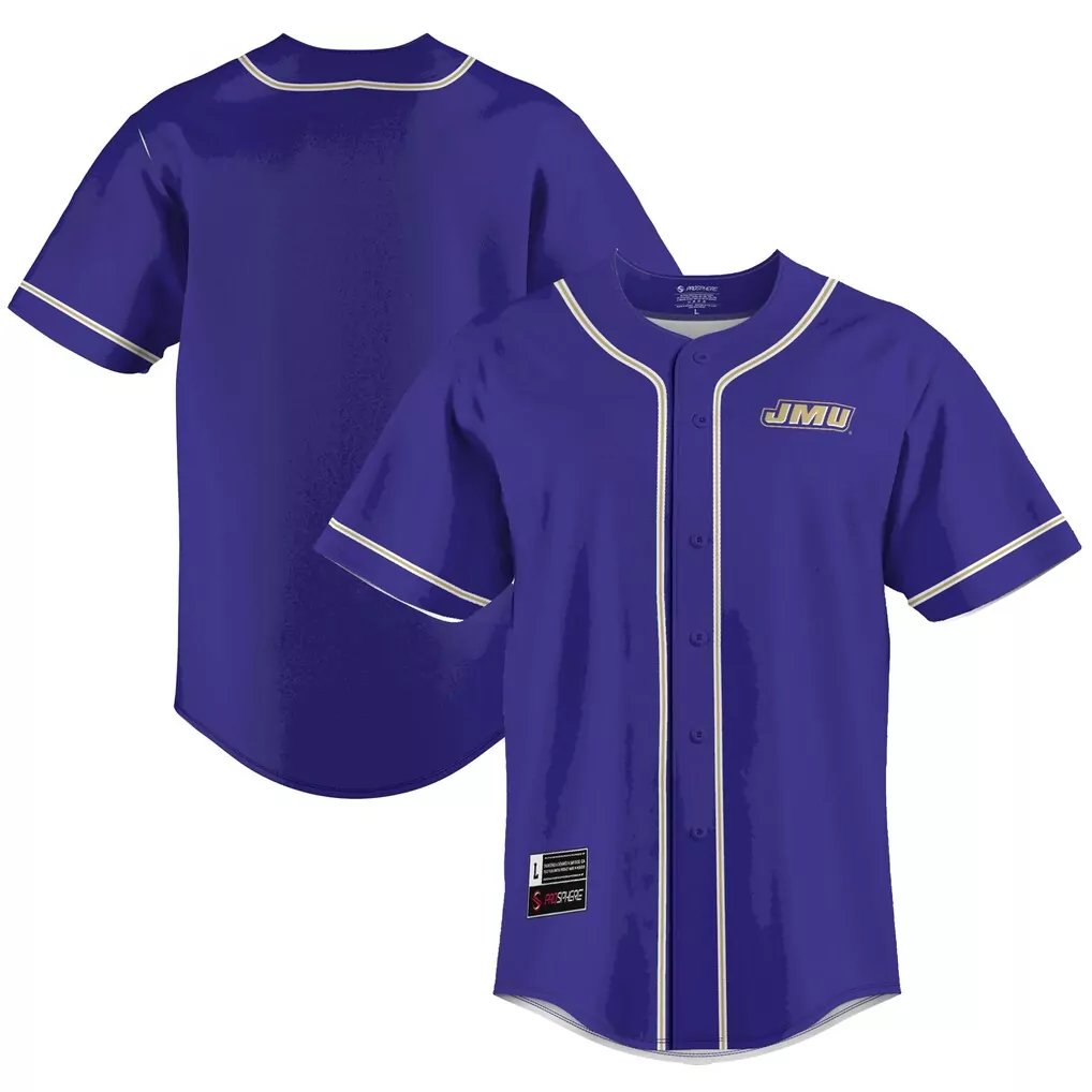 james madison dukes gameday greats lightweight baseball jersey purple