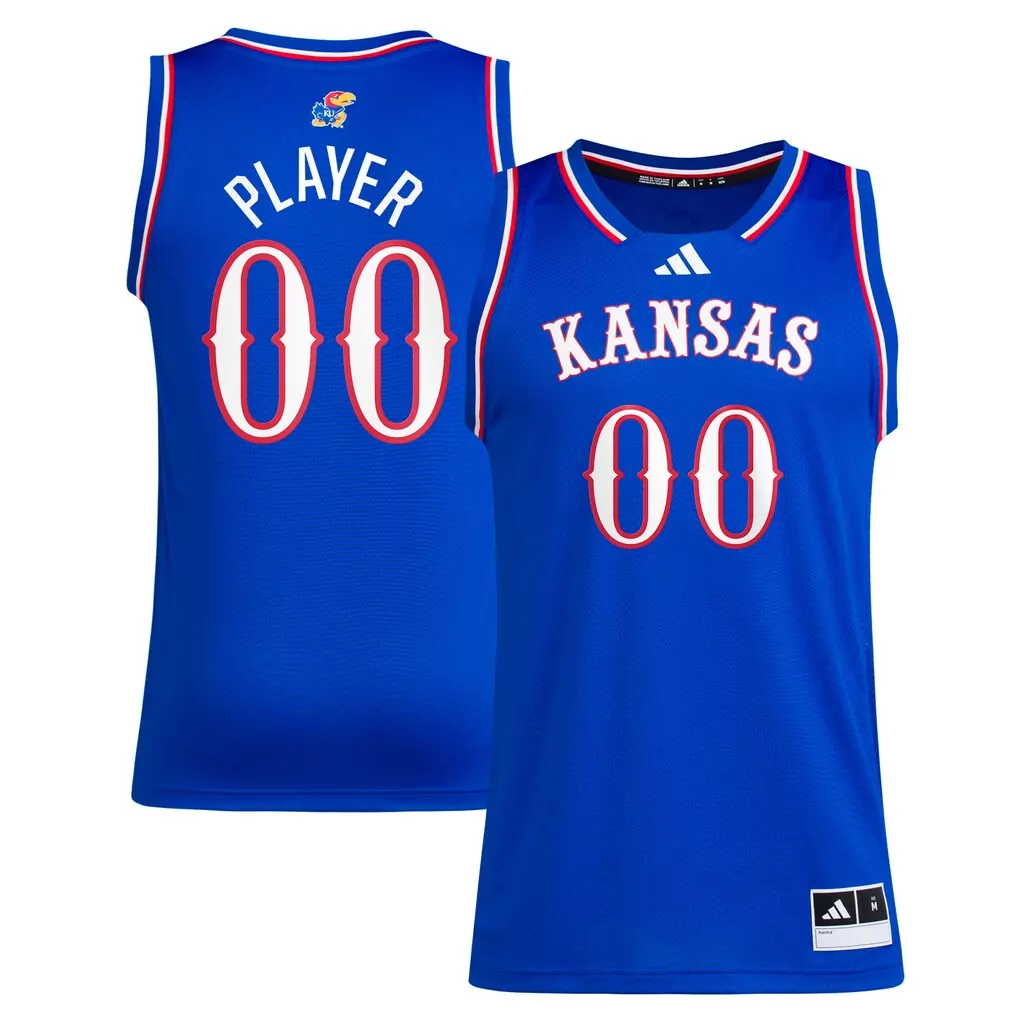 kansas jayhawks adidas swingman jersey gray