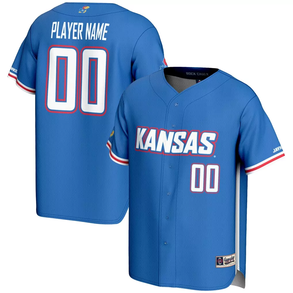 kansas jayhawks gameday greats nil pick a player football jersey royal