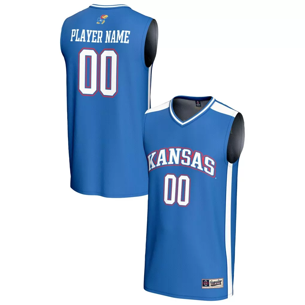 kansas jayhawks gameday greats unisex nil pick a player lightweight softball jersey white