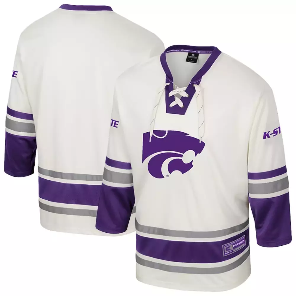 kansas state wildcats colosseum nothing but the hits football jersey purple
