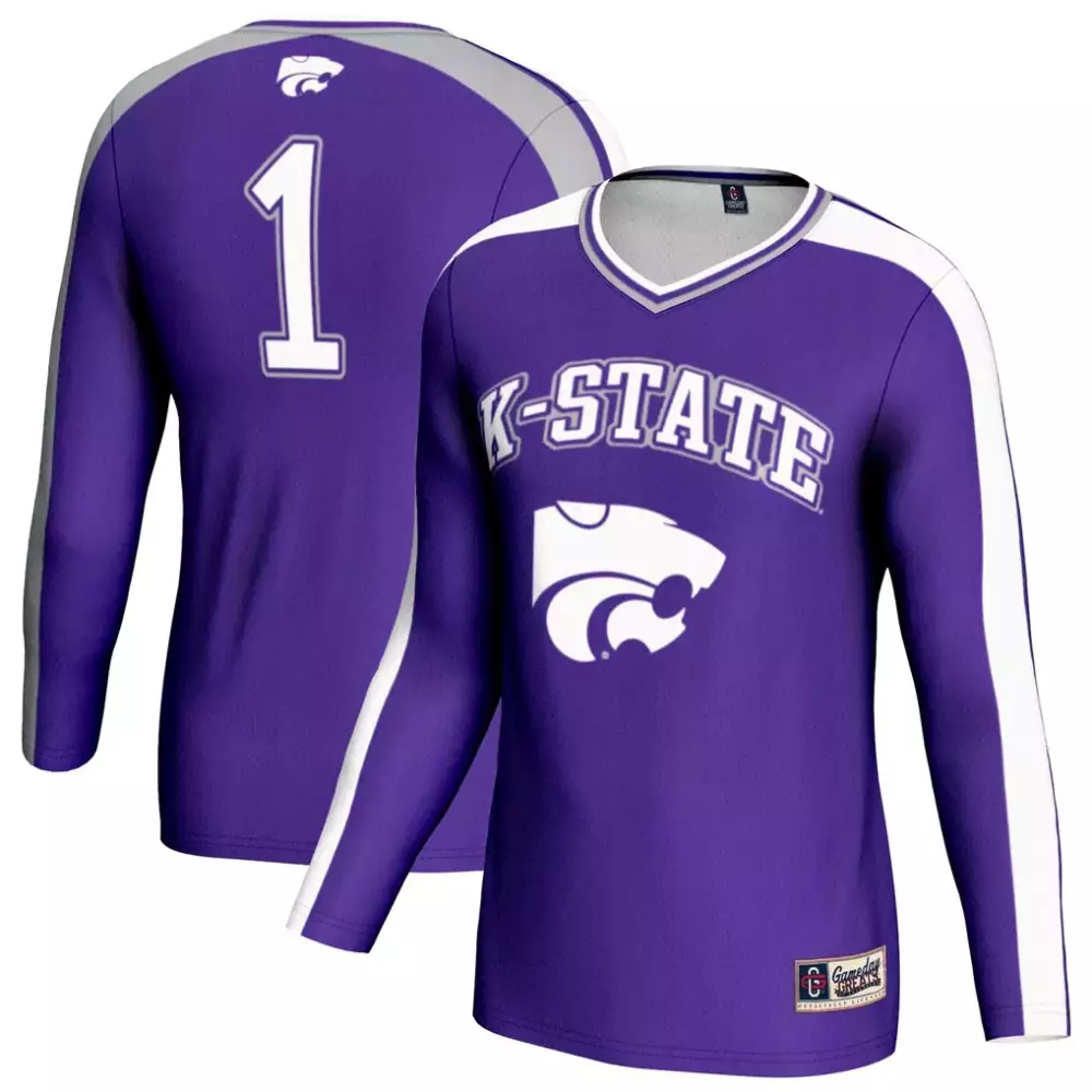 kansas state wildcats colosseum nothing but the hits football jersey purple