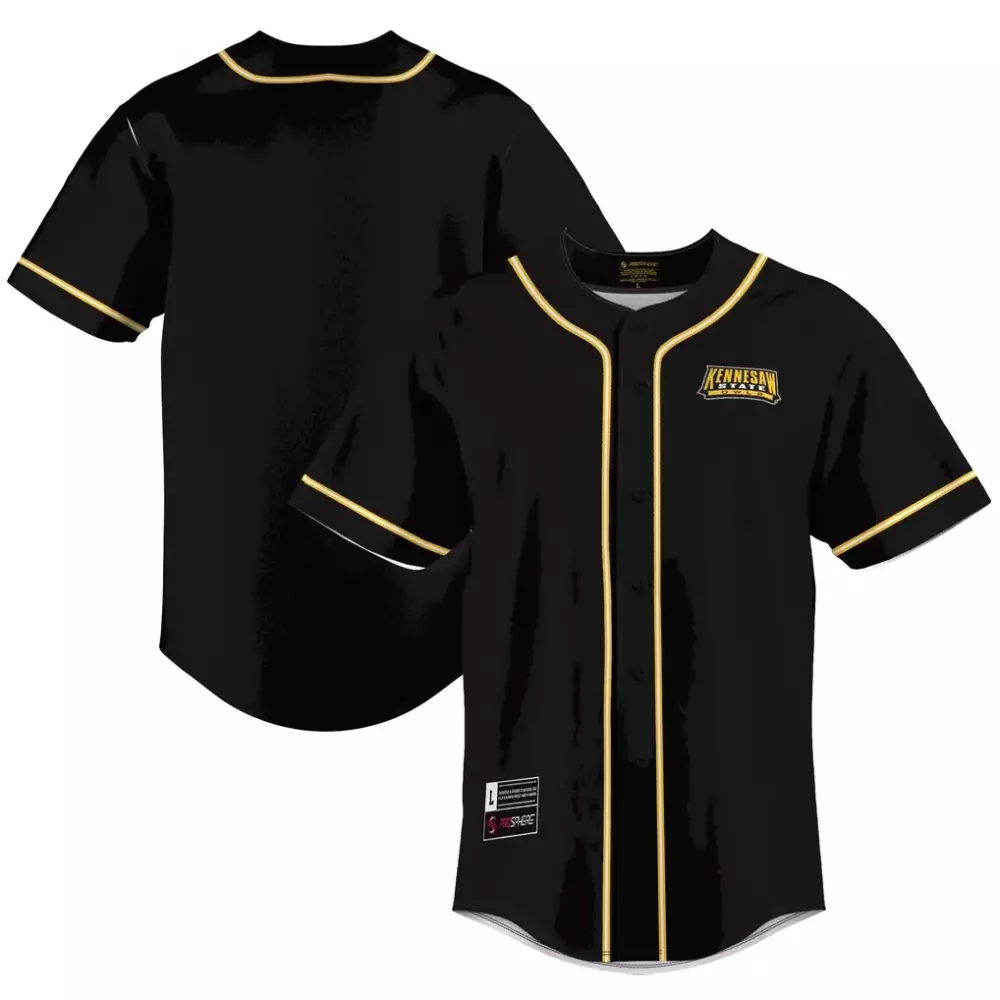 kennesaw state owls gameday greats lightweight baseball jersey gold