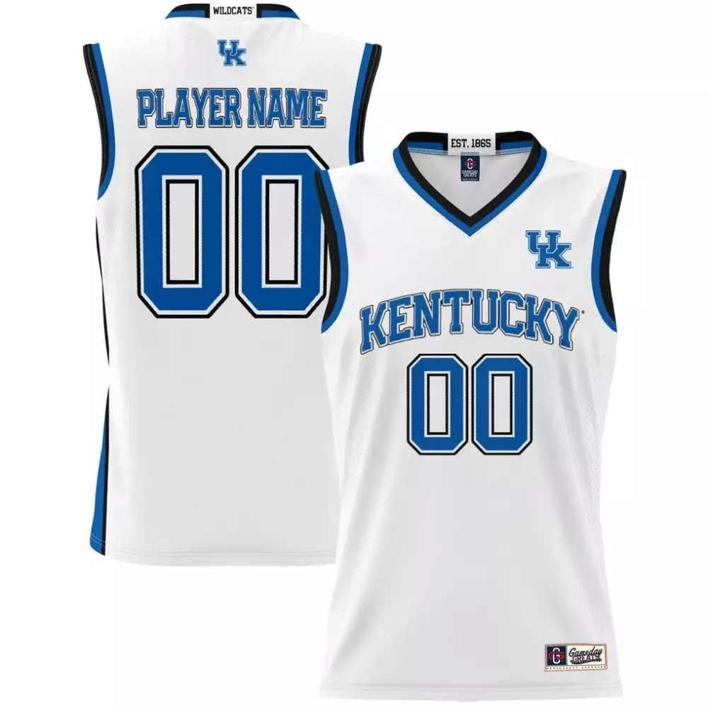 kentucky wildcats gameday greats unisex lightweight nil pick a player women s basketball jersey white