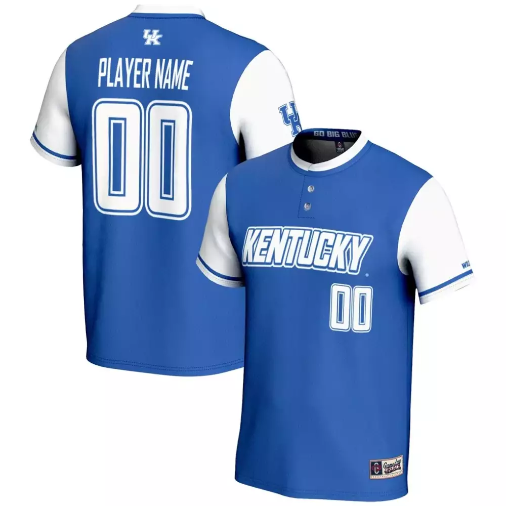 kentucky wildcats gameday greats youth nil pick a player lightweight softball jersey royal