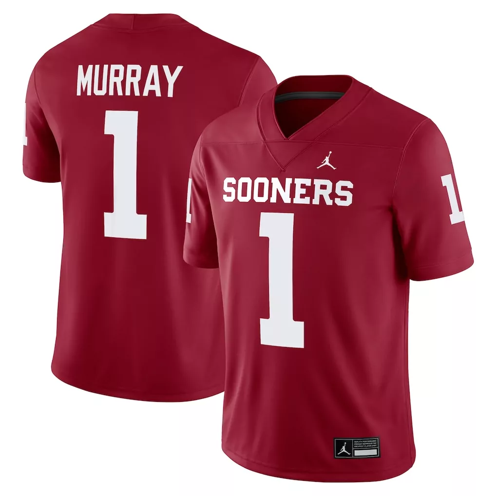 john mateer oklahoma sooners gameday greats youth nil lightweight football player jersey crimson