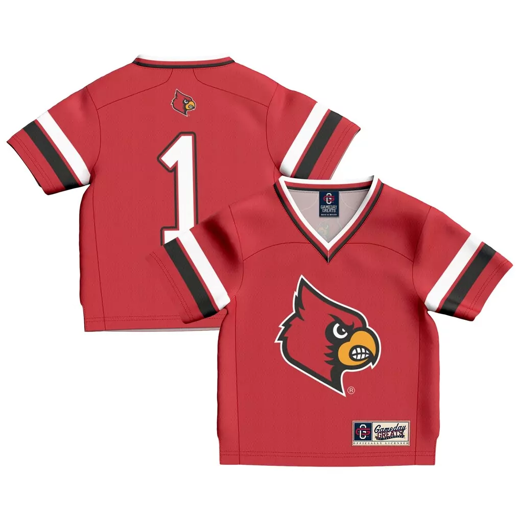 louisville cardinals gameday greats nil pick a player football jersey red