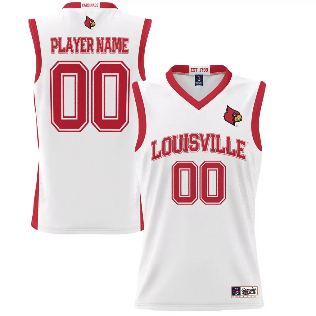 louisville cardinals gameday greats unisex lightweight nil pick a player women s basketball jersey red