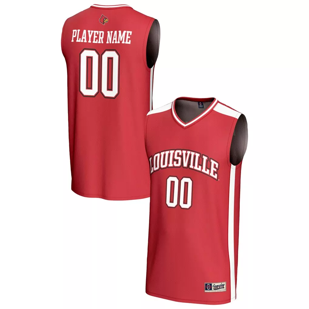louisville cardinals gameday greats unisex lightweight nil pick a player women s basketball jersey red