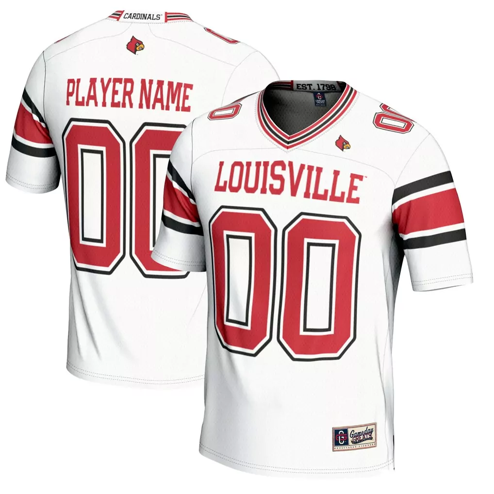 louisville cardinals gameday greats youth nil pick a player football jersey red
