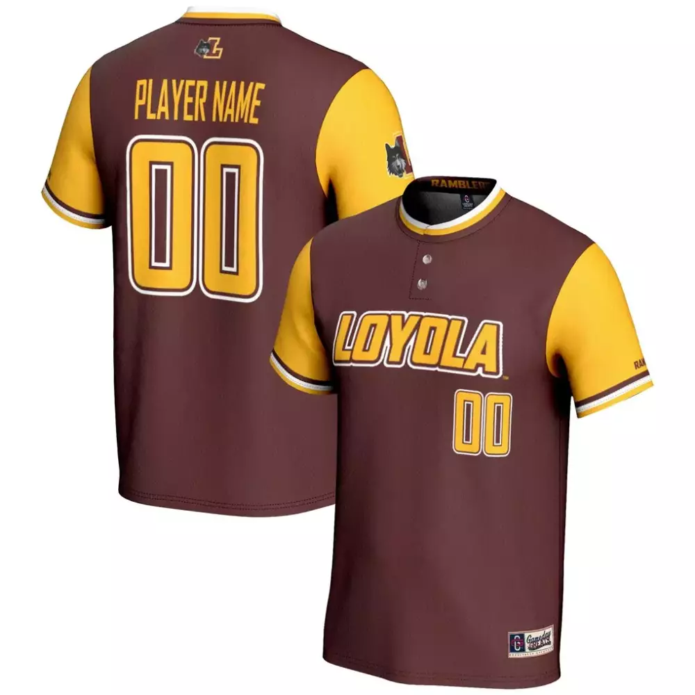 Loyola Chicago Ramblers Gameday Greats Unisex NIL Pick a Player Lightweight Softball Jersey | Maroon Fashion | For Men, Women & Youth