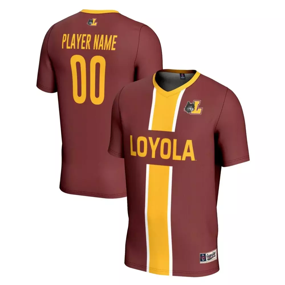 Loyola Chicago Ramblers Gameday Greats Unisex Pick a Player NIL Lightweight Soccer Jersey | Maroon Fashion | For Men, Women & Youth