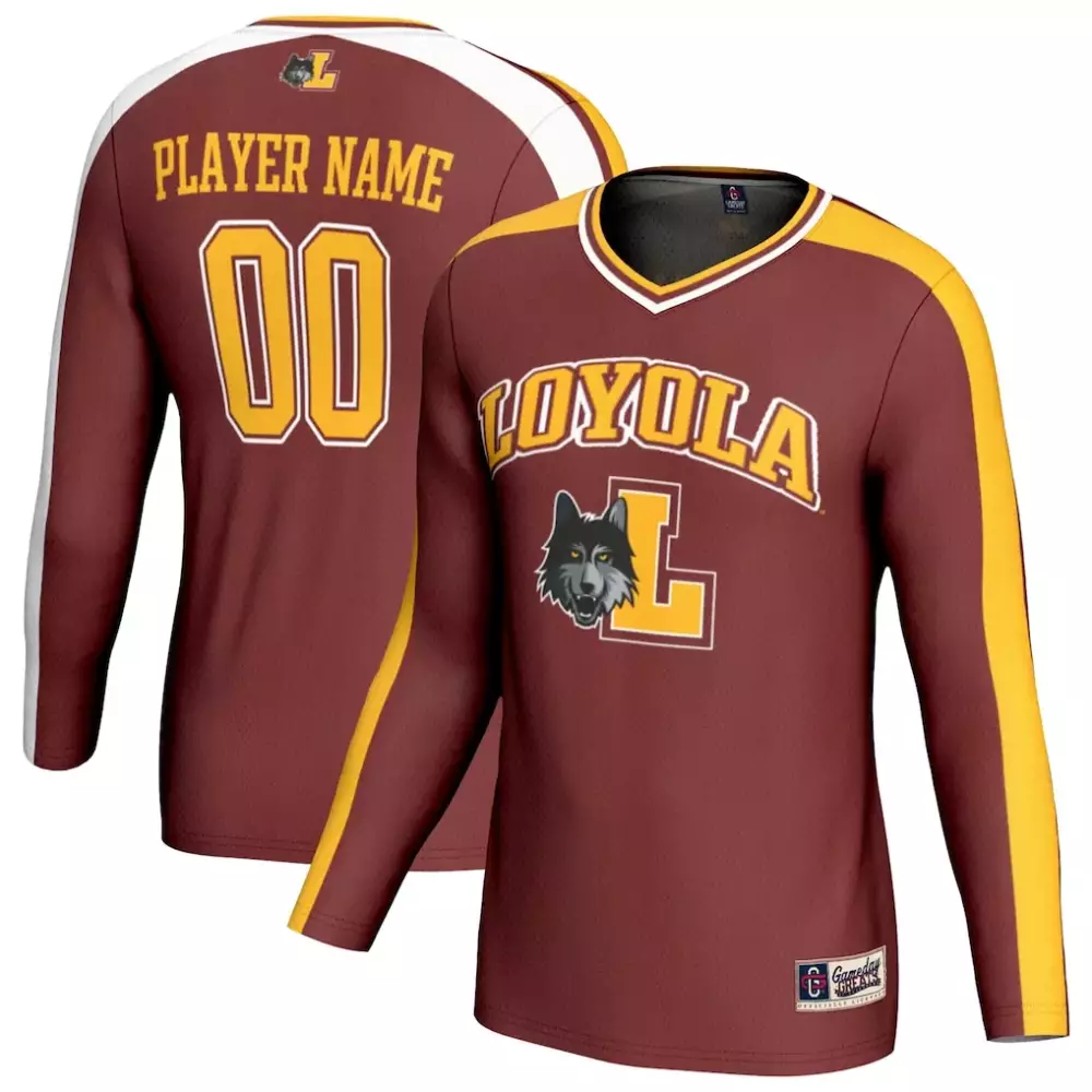 Loyola Chicago Ramblers Gameday Greats Youth NIL Pick a Player Lightweight Collegiate Volleyball Jersey | Maroon Fashion | For Men, Women & Youth