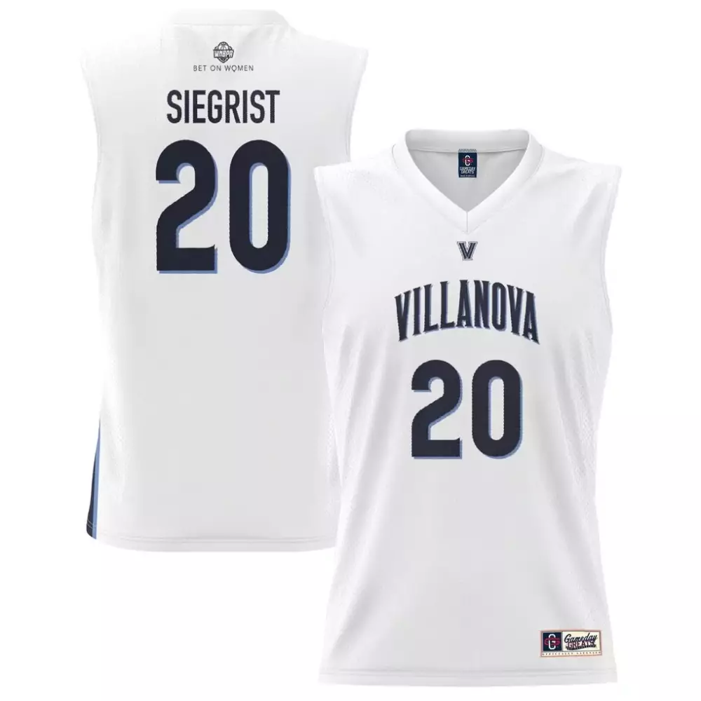 Madison Siegrist Villanova Wildcats Gameday Greats Jersey | Lightweight White Alumni Style | Fan Gear for Men, Women & Youth
