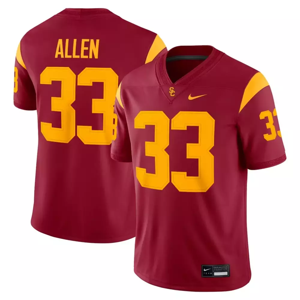marcus allen usc trojans nike alumni game jersey cardinal
