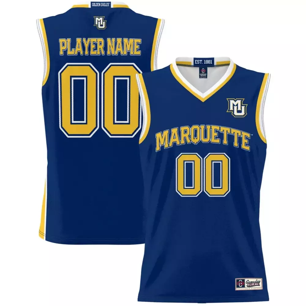 Marquette Golden Eagles Gameday Greats NIL Pick a Player Lightweight Lacrosse Jersey | Navy | Stylish Fan Gear | For Men, Women & Youth