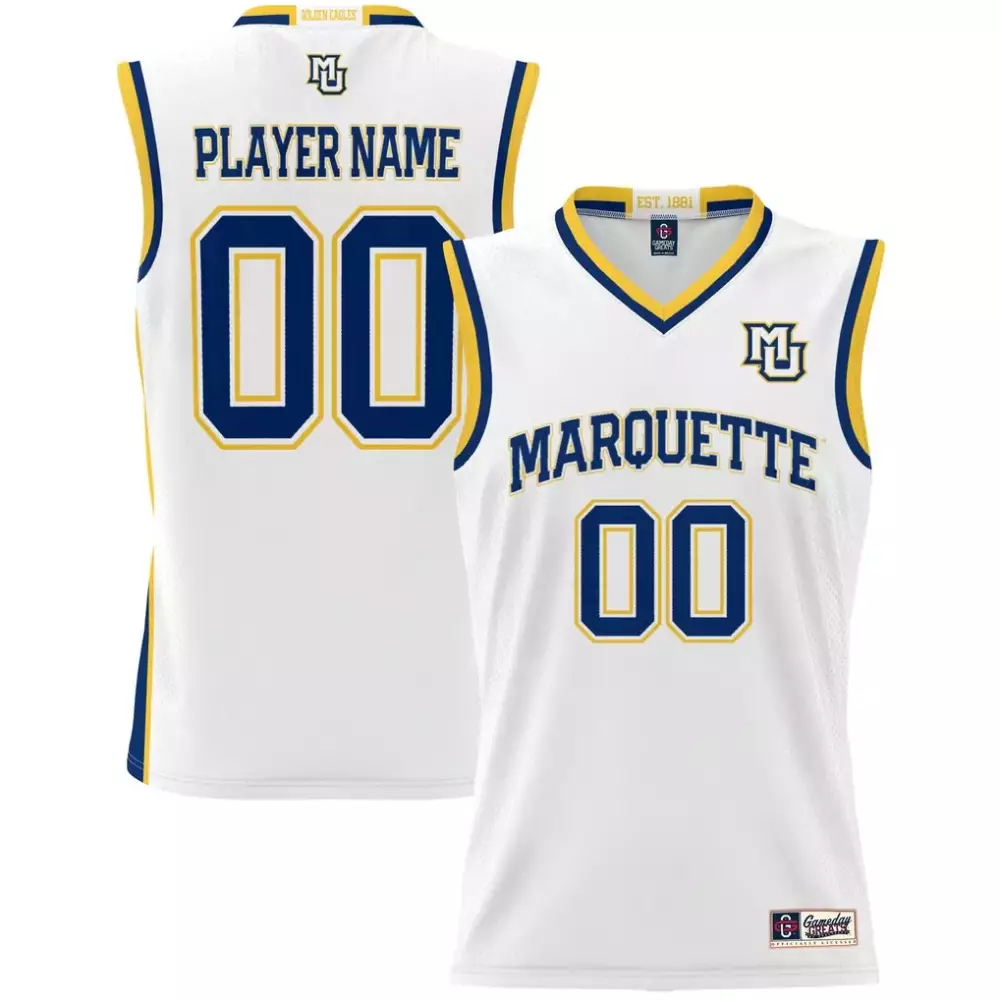 Marquette Golden Eagles Gameday Greats Unisex Lightweight NIL Pick a Player Women's Basketball Jersey | White | Stylish Fan Gear | For Men, Women & Youth