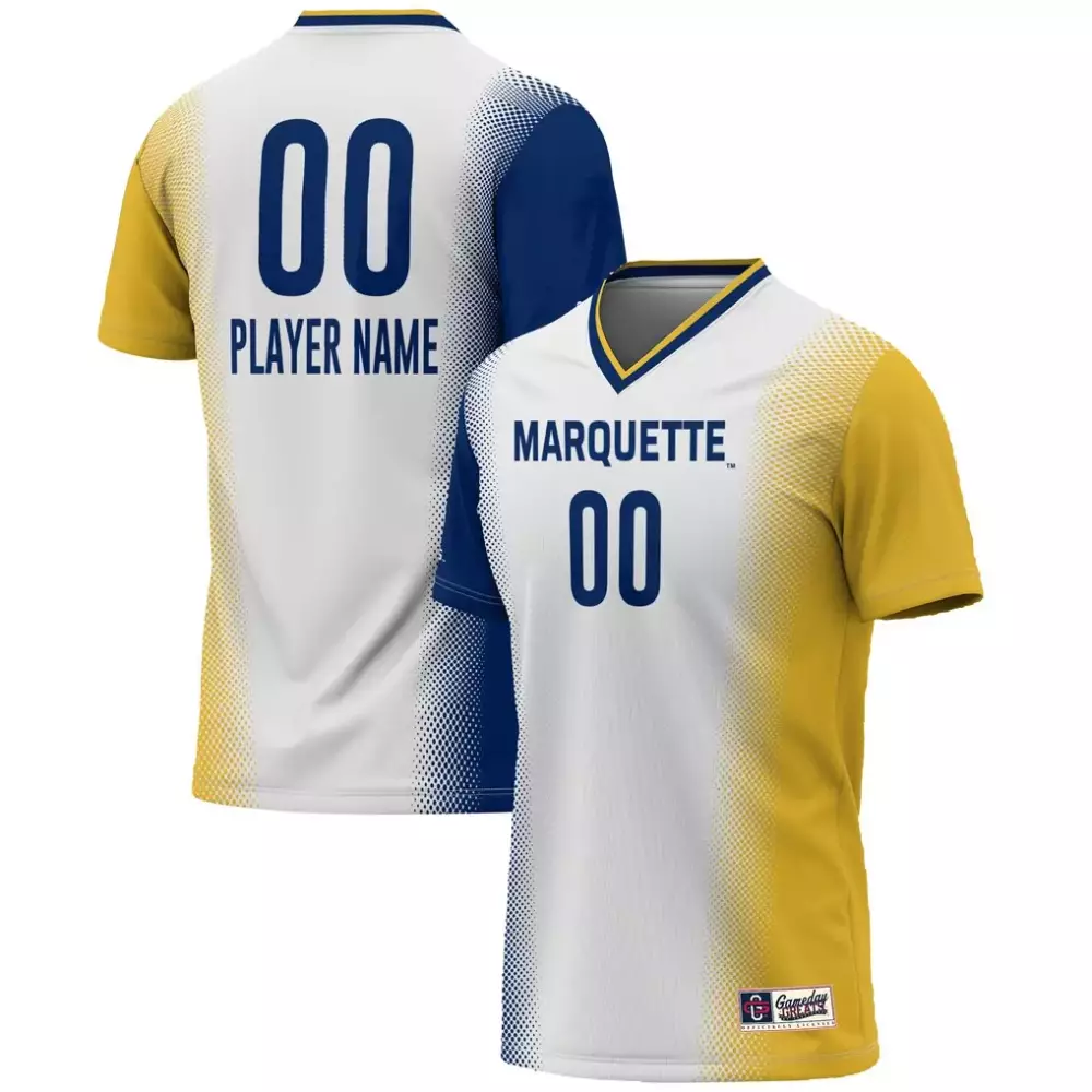 Marquette Golden Eagles Gameday Greats Unisex NIL Pick a Player Lightweight Women's Soccer Jersey | White | Fan Gear | For Men, Women & Youth
