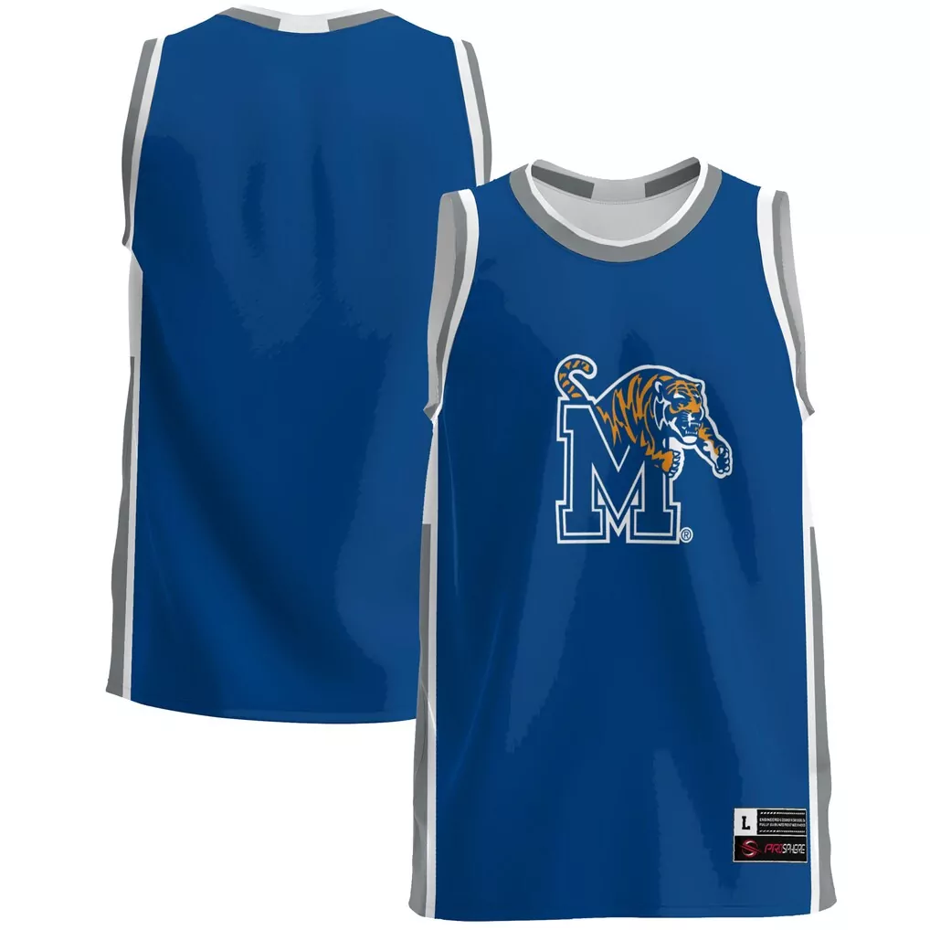 memphis tigers gameday greats lightweight basketball jersey blue