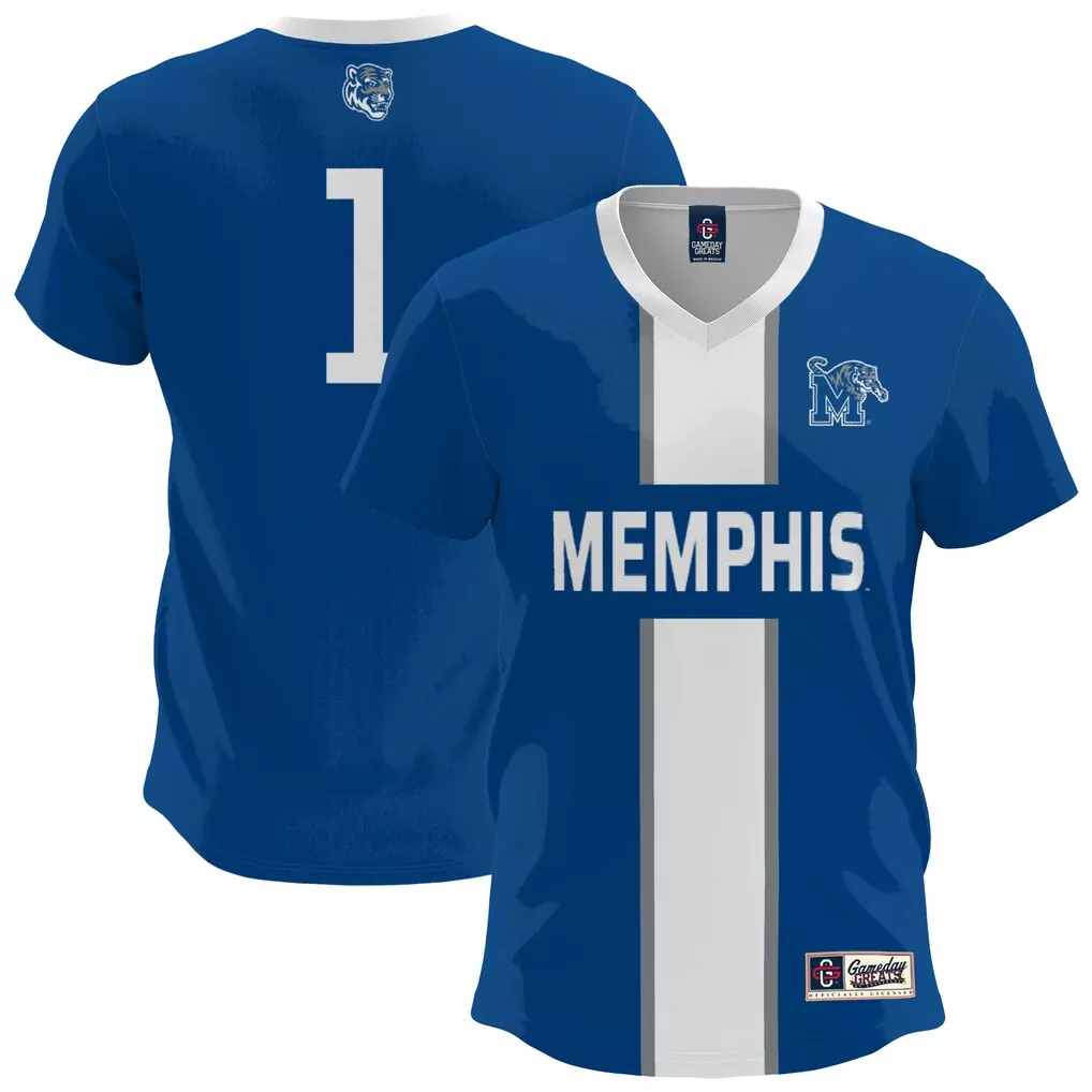 memphis tigers gameday greats youth lightweight collegiate baseball nil fashion jersey royal