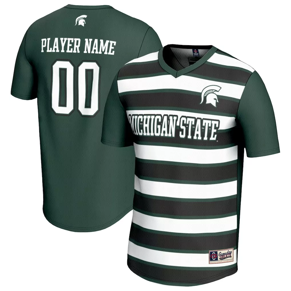 michigan state spartans gameday greats unisex adult nil lightweight volleyball jersey white