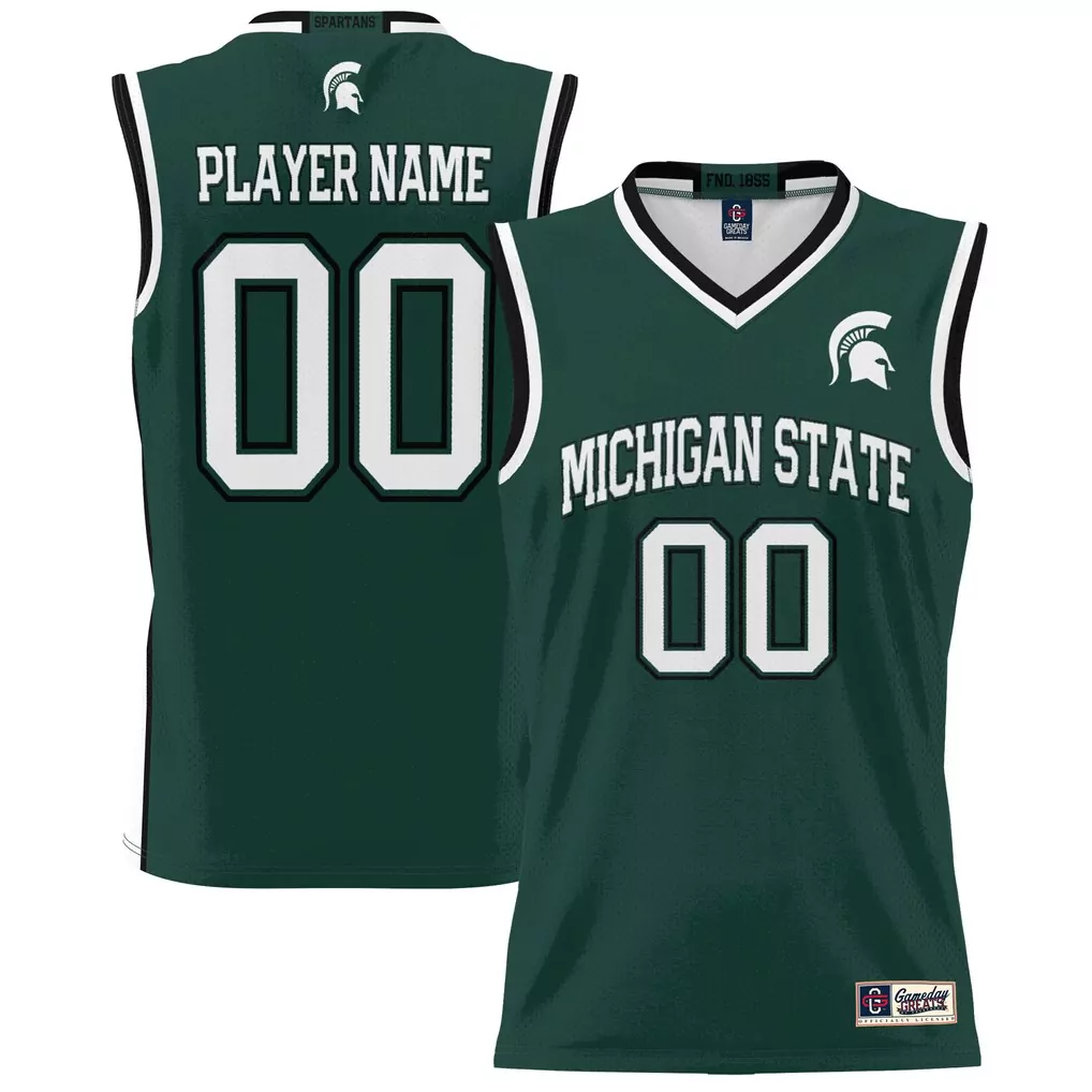 michigan state spartans gameday greats youth nil pick a player lightweight men s basketball fashion jersey green