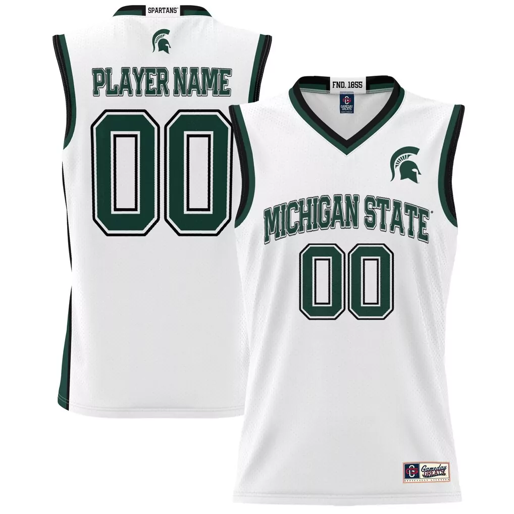 michigan state spartans gameday greats youth nil pick a player lightweight men s basketball fashion jersey green