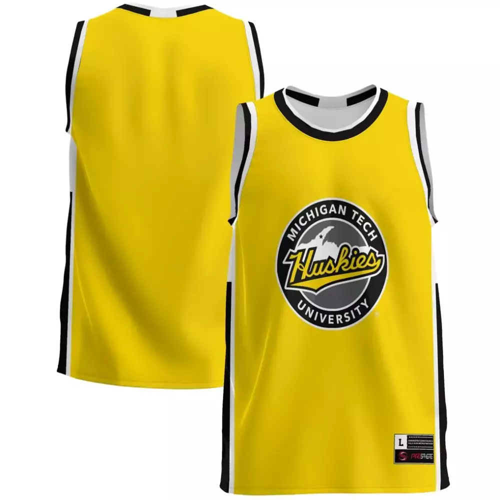 michigan tech huskies gameday greats lightweight basketball jersey gold