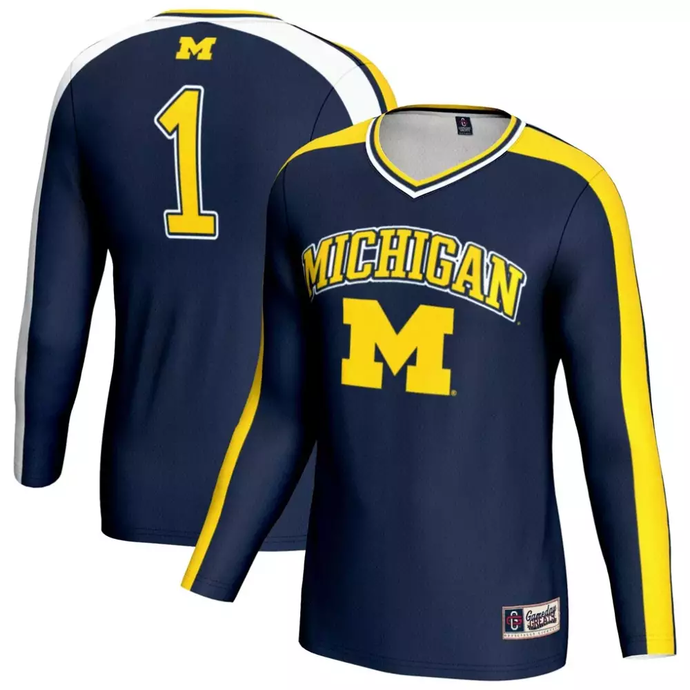 Michigan Wolverines Gameday Greats Youth Lightweight Men's Hockey Jersey | Navy Style | Game Day Fan Gear | For Men, Women & Youth