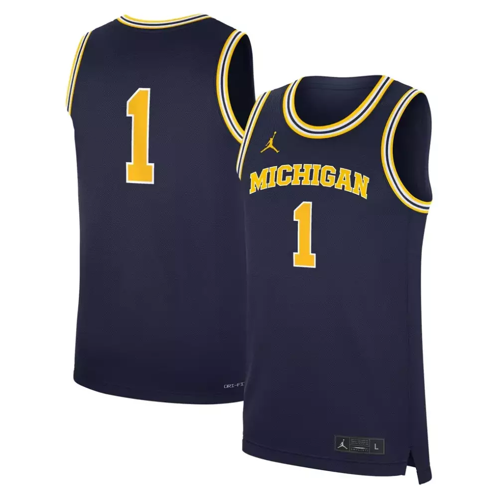 Michigan Wolverines Jordan All Stitched Vapor Jersey 2023 | Men's Yellow 00 | Limited Edition Fan Gear | For Men, Women & Youth
