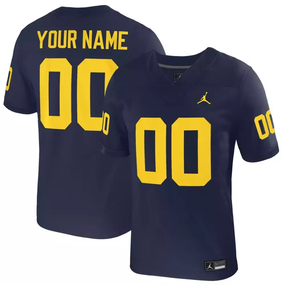 Michigan Wolverines Jordan Brand Youth Custom Football Game Jersey | Navy | Fan Gear for Game Day | For Men, Women & Youth