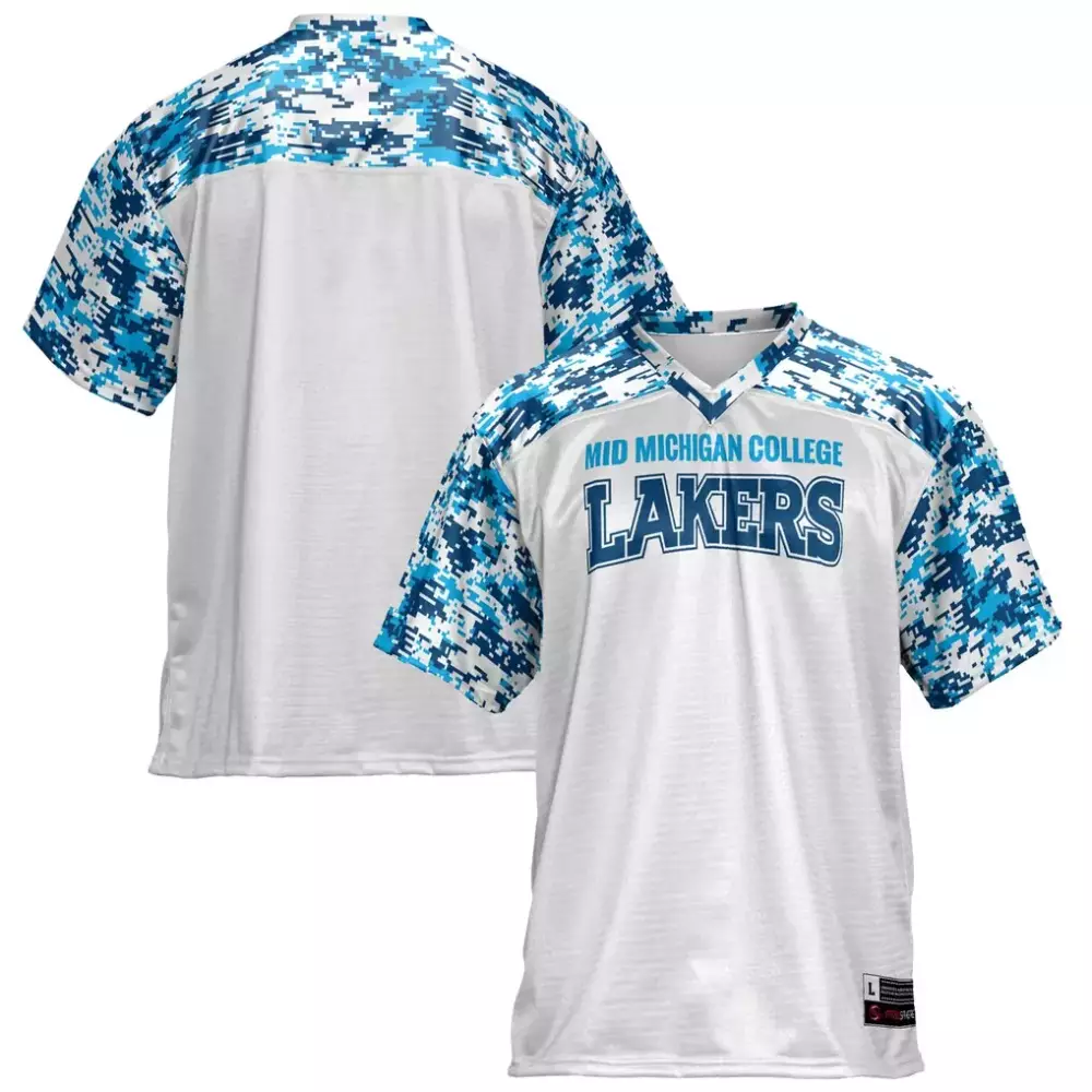 Mid Michigan College Gameday Greats Women's Football Jersey | White Fan Gear | For Men, Women & Youth
