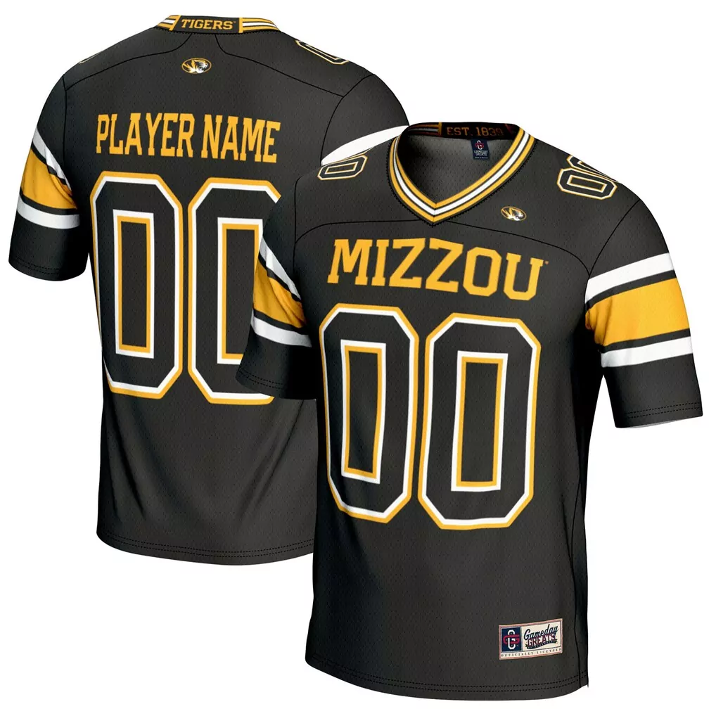 missouri tigers gameday greats lightweight soccer fashion jersey black
