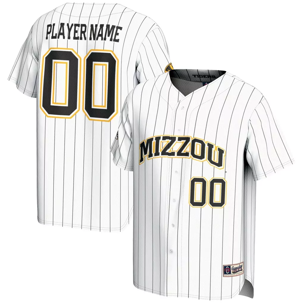 missouri tigers gameday greats youth nil pick a player lightweight baseball jersey black