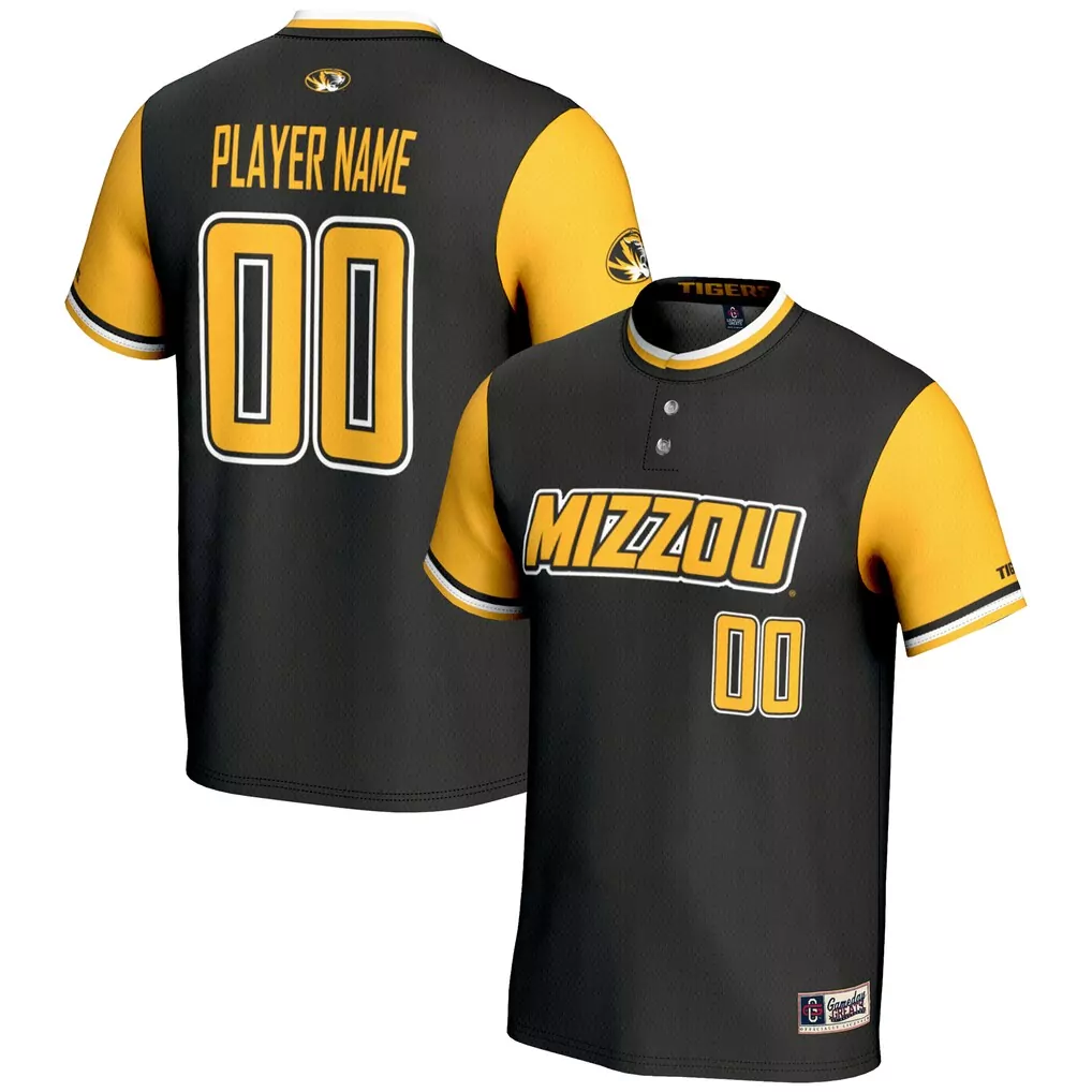 missouri tigers gameday greats youth nil pick a player lightweight baseball jersey black