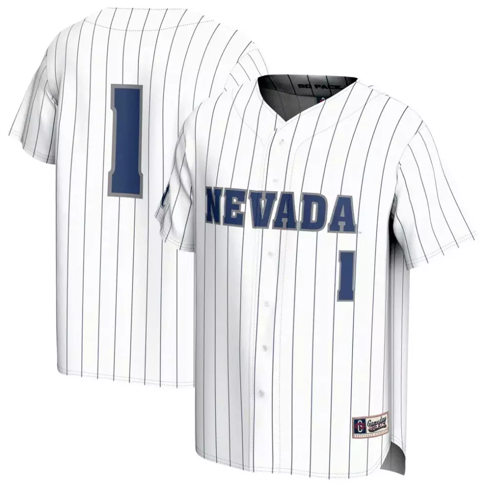nevada wolf pack gameday greats adult lightweight baseball jersey navy