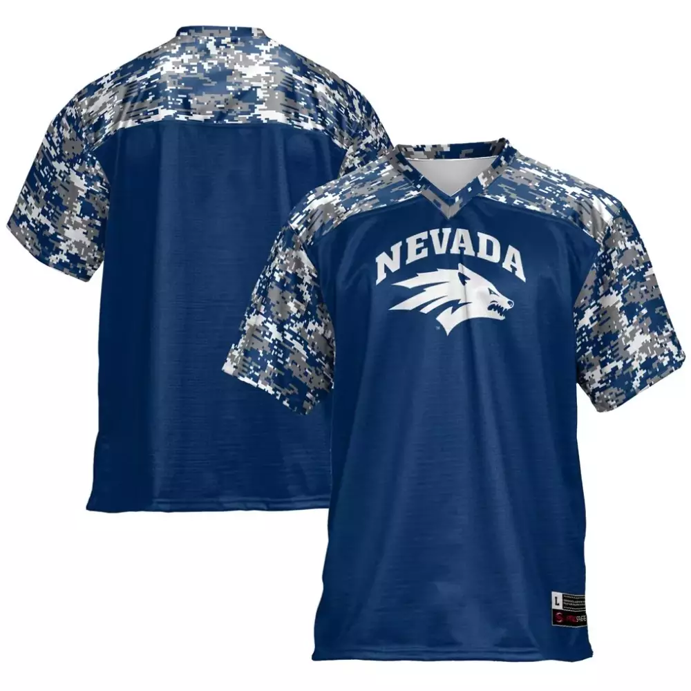 nevada wolf pack gameday greats adult lightweight baseball jersey navy