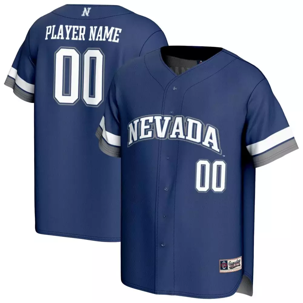 nevada wolf pack gameday greats unisex nil pick a player baseball lightweight jersey navy
