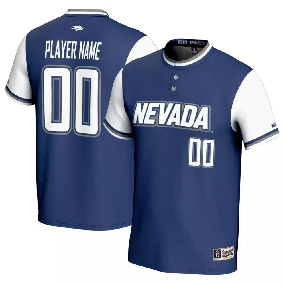 nevada wolf pack gameday greats unisex nil pick a player baseball lightweight jersey navy